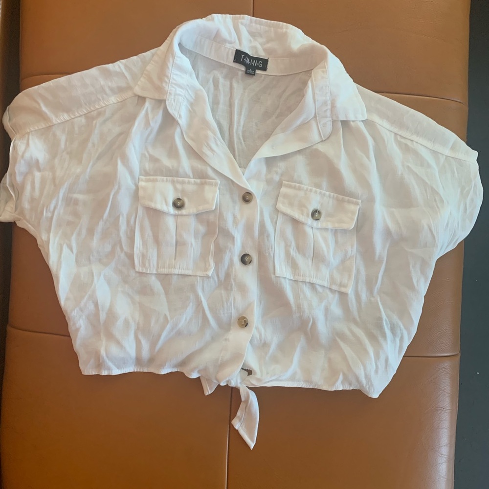 Light cotton crop top